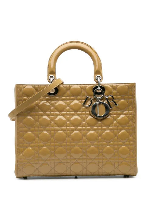 Grand sac à bandoulière Lady Dior (2012) - Christian Dior Pre-Owned - Modalova