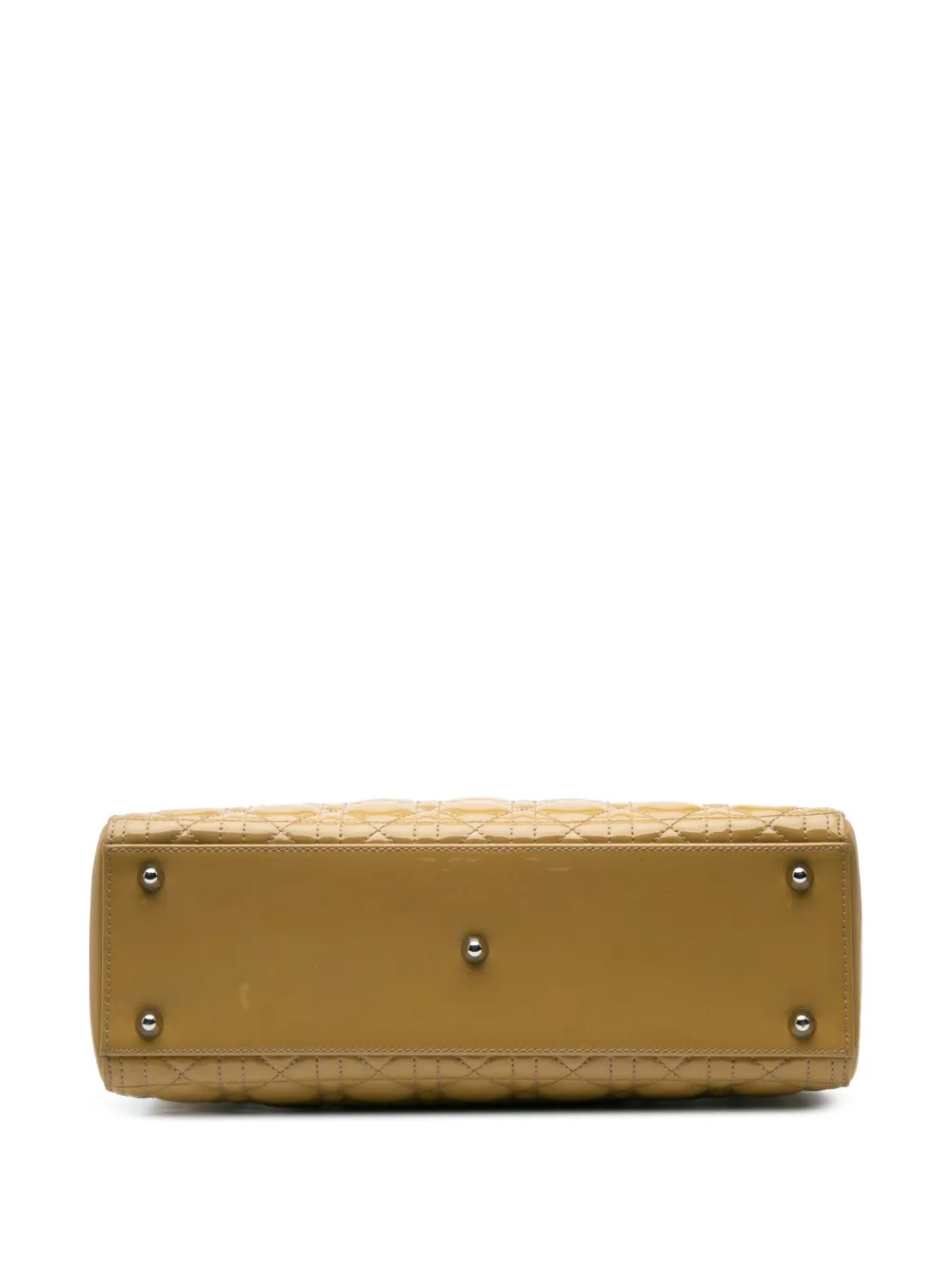 Pre-owned Dior 2012 Large Patent Cannage Lady Satchel