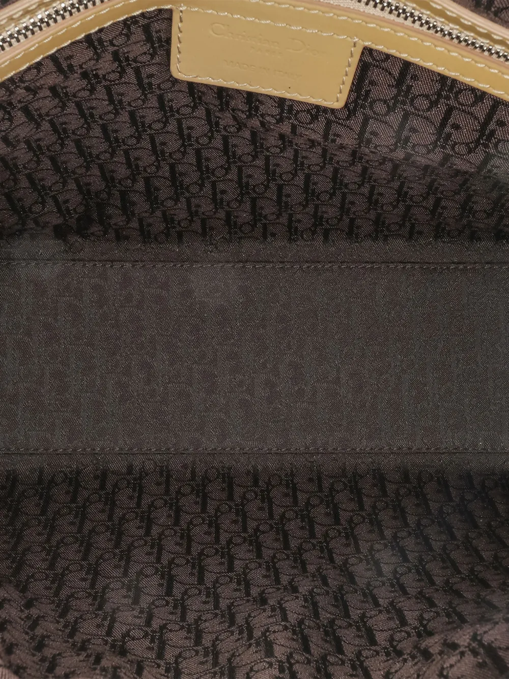 Pre-owned Dior 2012 Large Patent Cannage Lady Satchel