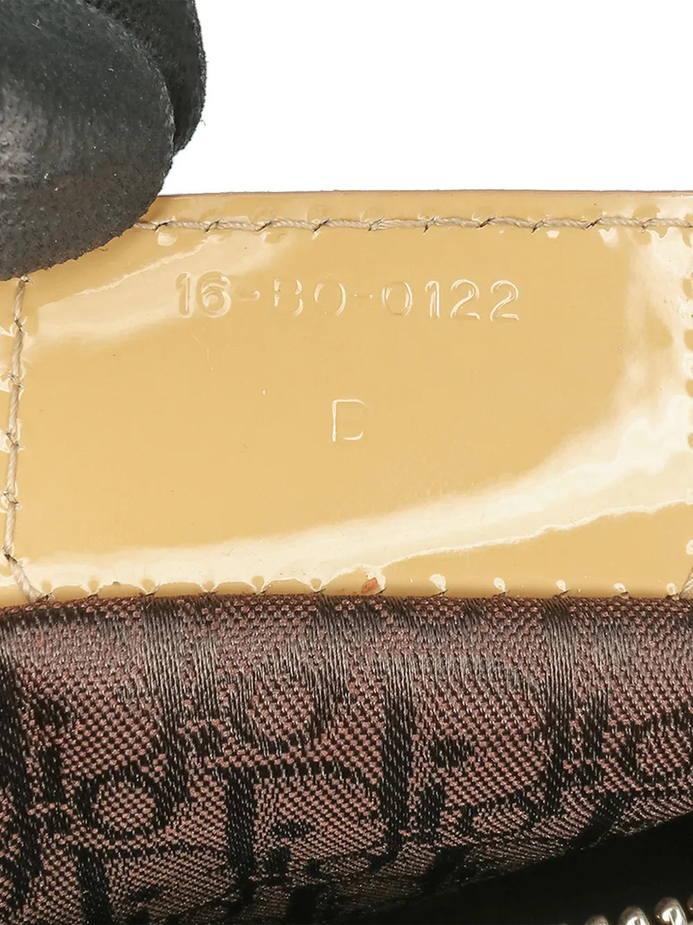 Pre-owned Dior 2012 Large Patent Cannage Lady Satchel