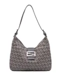 Fendi Pre-Owned 2000-2010 Zucchino Canvas shoulder bag - Grey