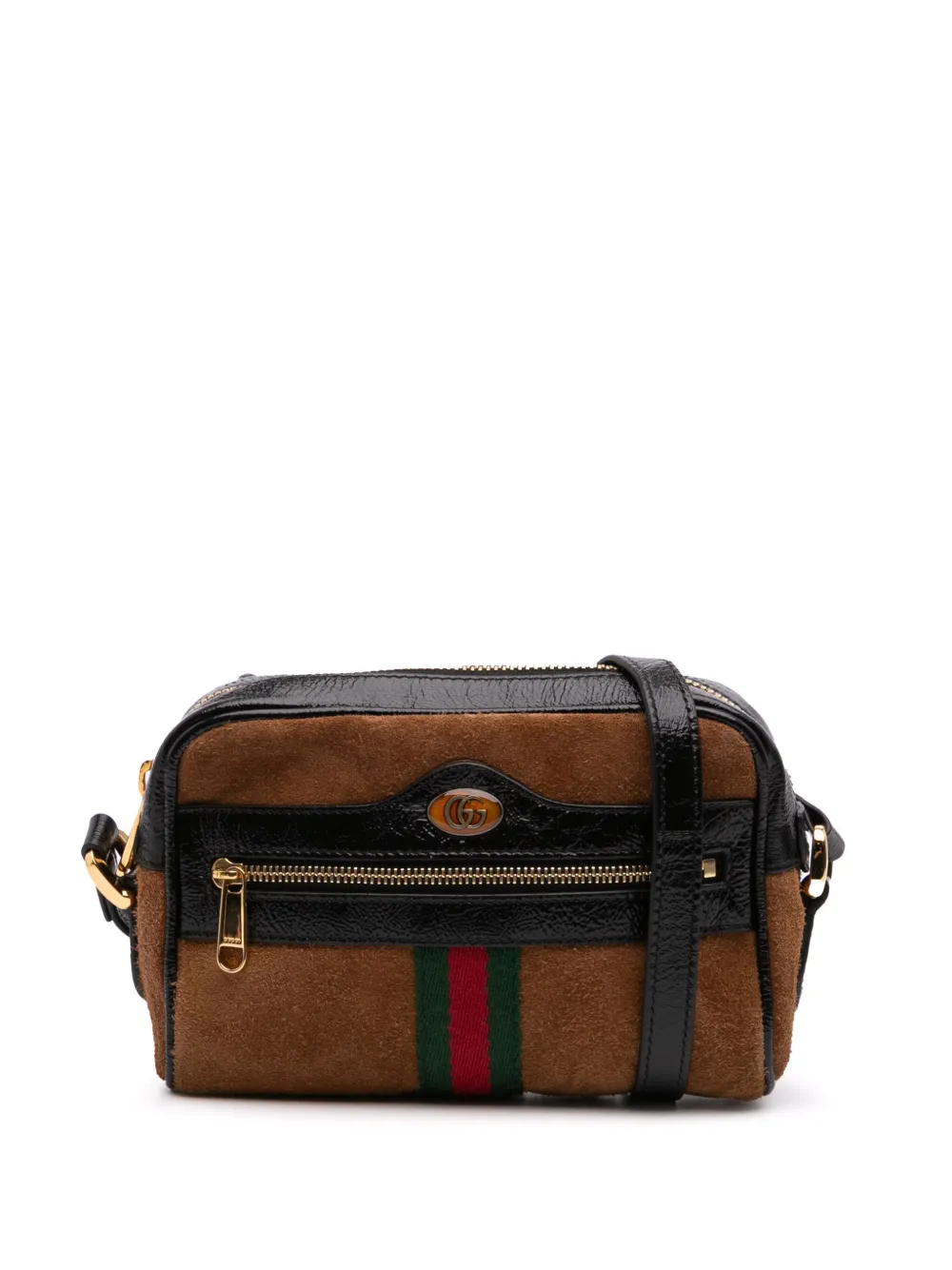 Pre-owned Gucci 2016-2024 Mini Suede Ophidia Crossbody Bag