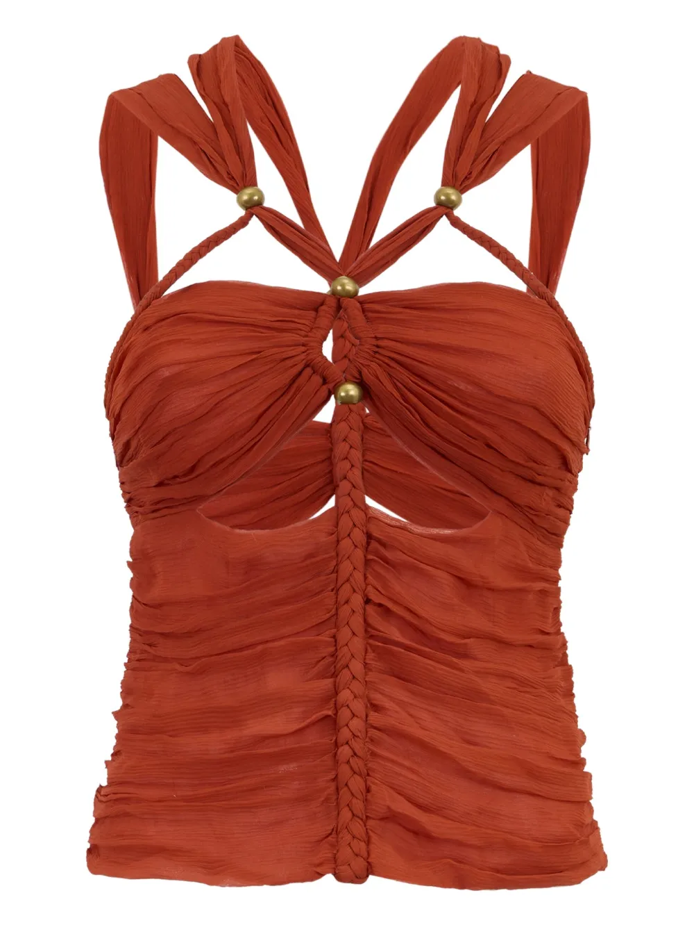 ISABEL MARANT Revon シルクトップ - オレンジ ISABEL MARANT Revon シルクトップ - オレンジ