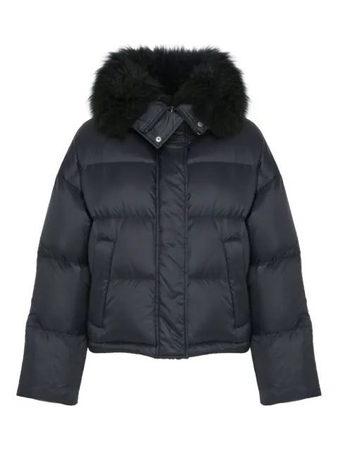 Yves Salomon lambsherling-trim puffer jacket