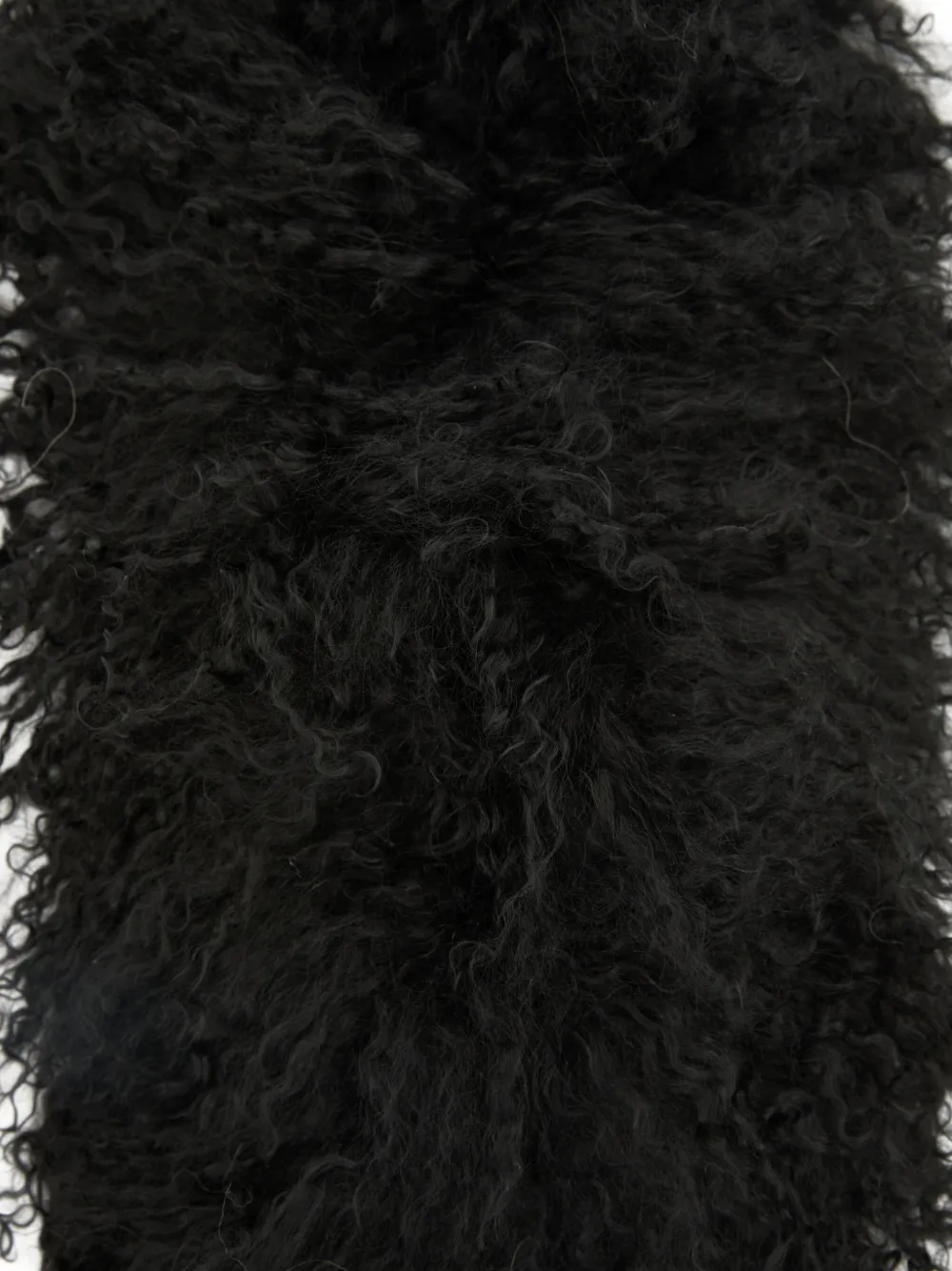 Yves Salomon lambwool scarf - Zwart