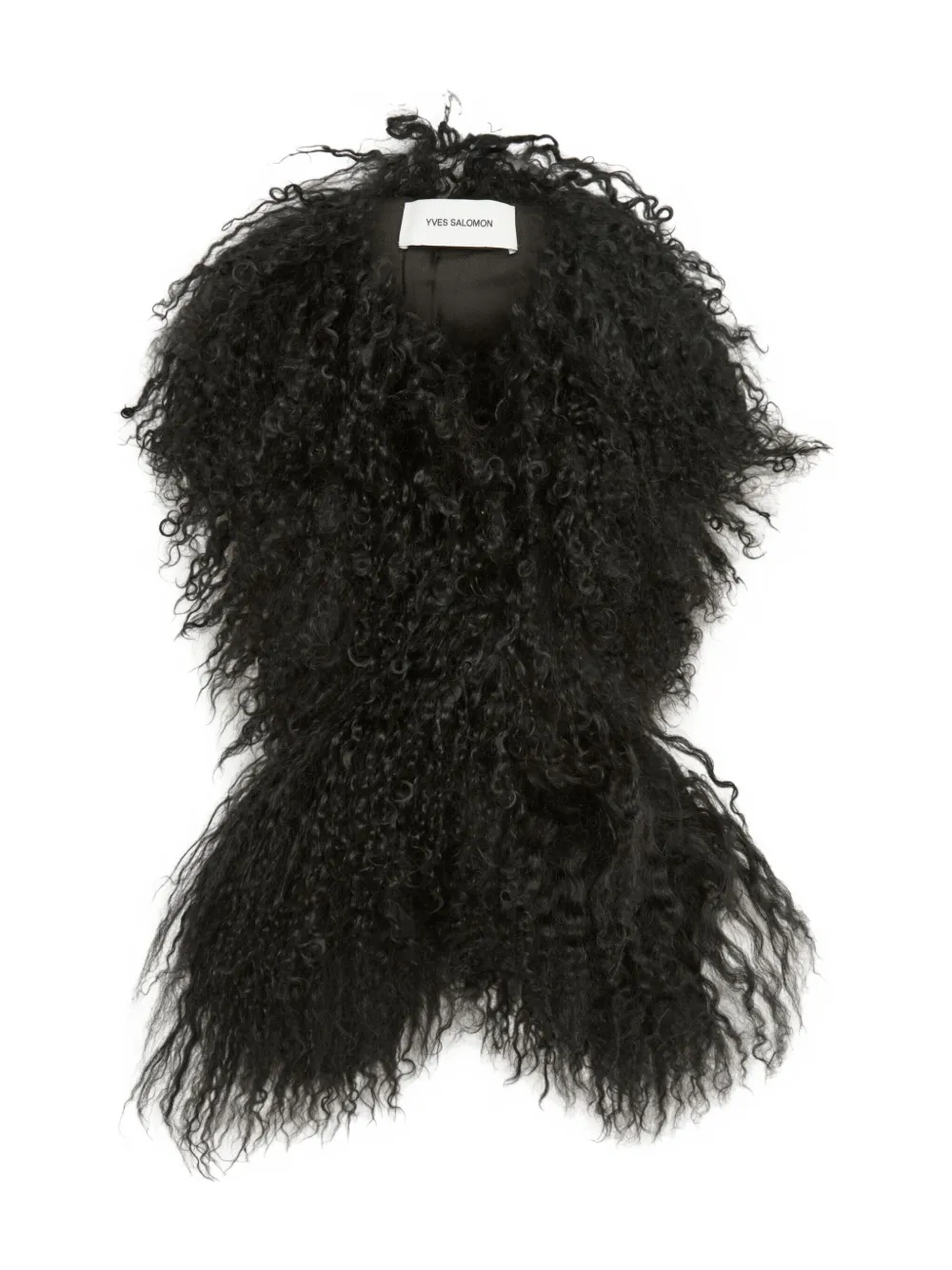 Yves Salomon lambwool scarf | Black | Image 1