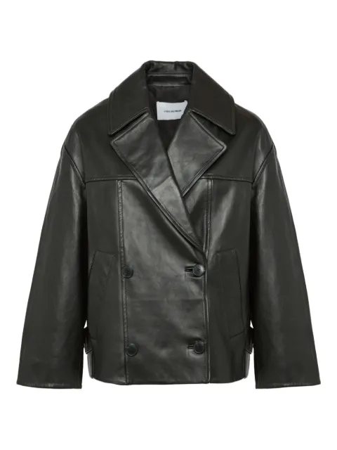 Yves Salomon double-breasted leather jacket