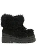 Yves Salomon shearling platform boots - Black