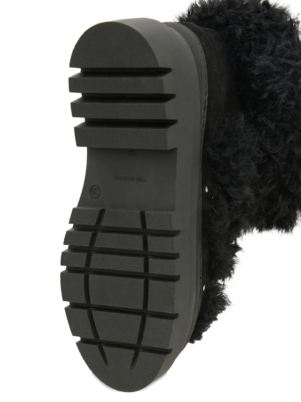 Yves Salomon Laarzen met plateauzool Zwart