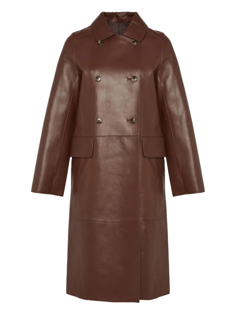 Yves Salomon abrigo con doble botonadura | rojo | Image 1