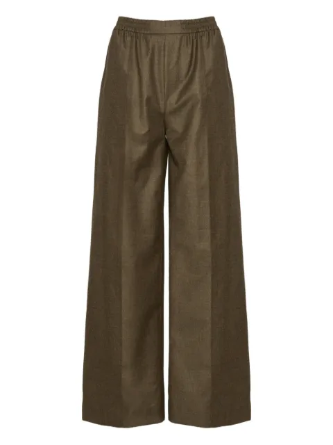 Yves Salomon elasticated waistband flannel trousers