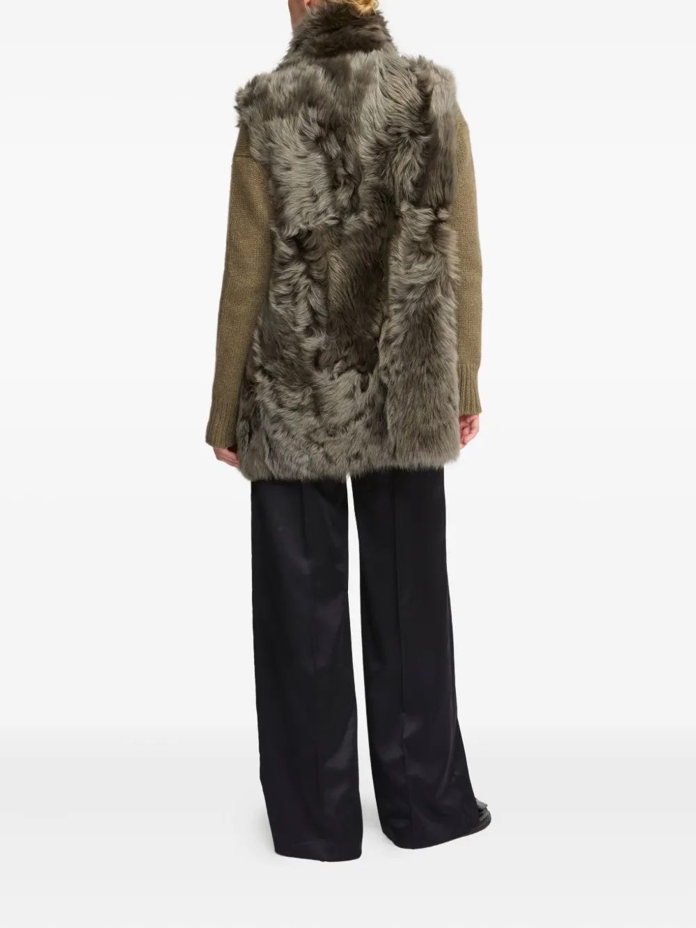 Yves Salomon Toscana レザージャケット In Brown