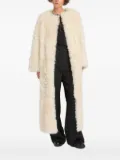 Yves Salomon Extra Long Toscana Lambskin coat - White