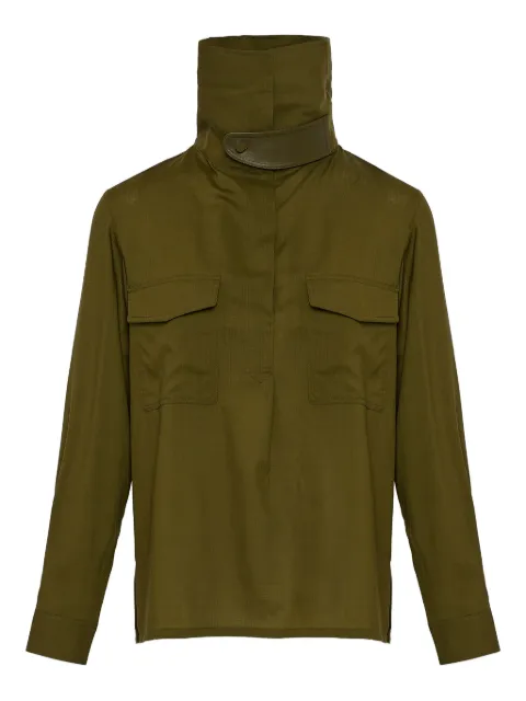 Yves Salomon blusa con cuello de tortuga