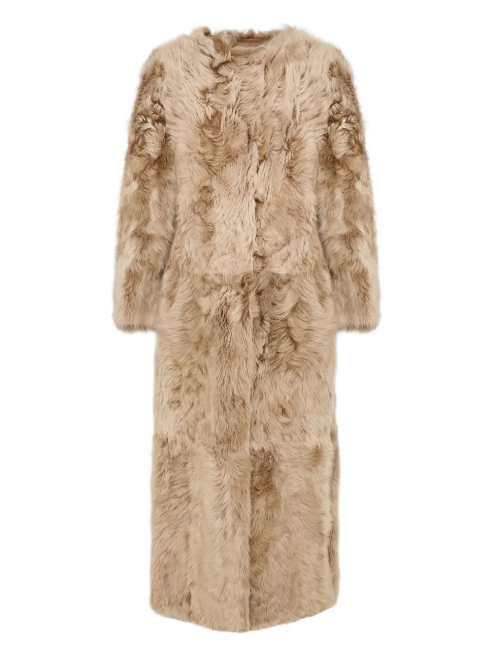 Yves Salomon Toscana lambskin coat - Marrone