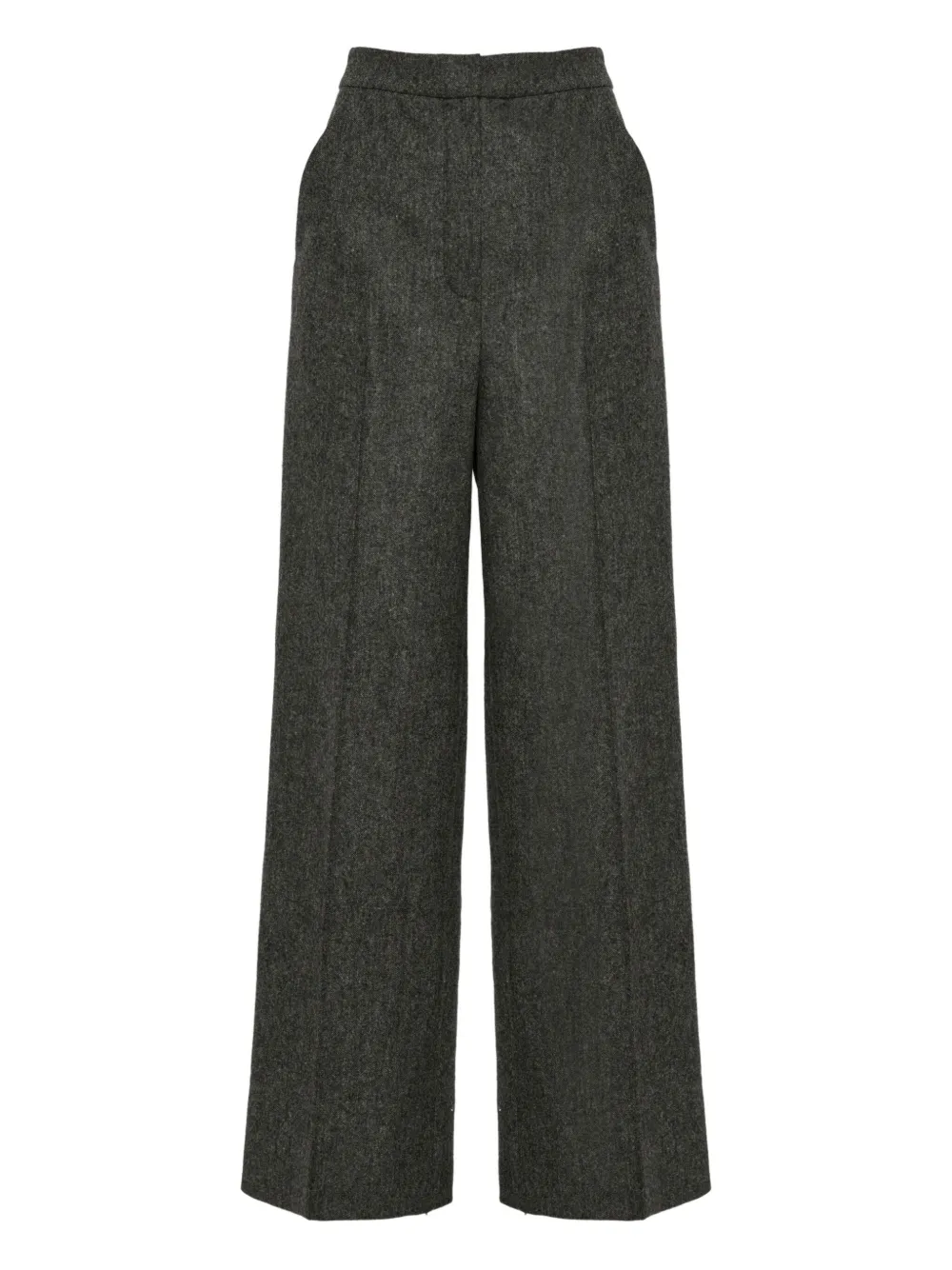 Yves Salomon flannel tailored trousers | Grey | Image 1