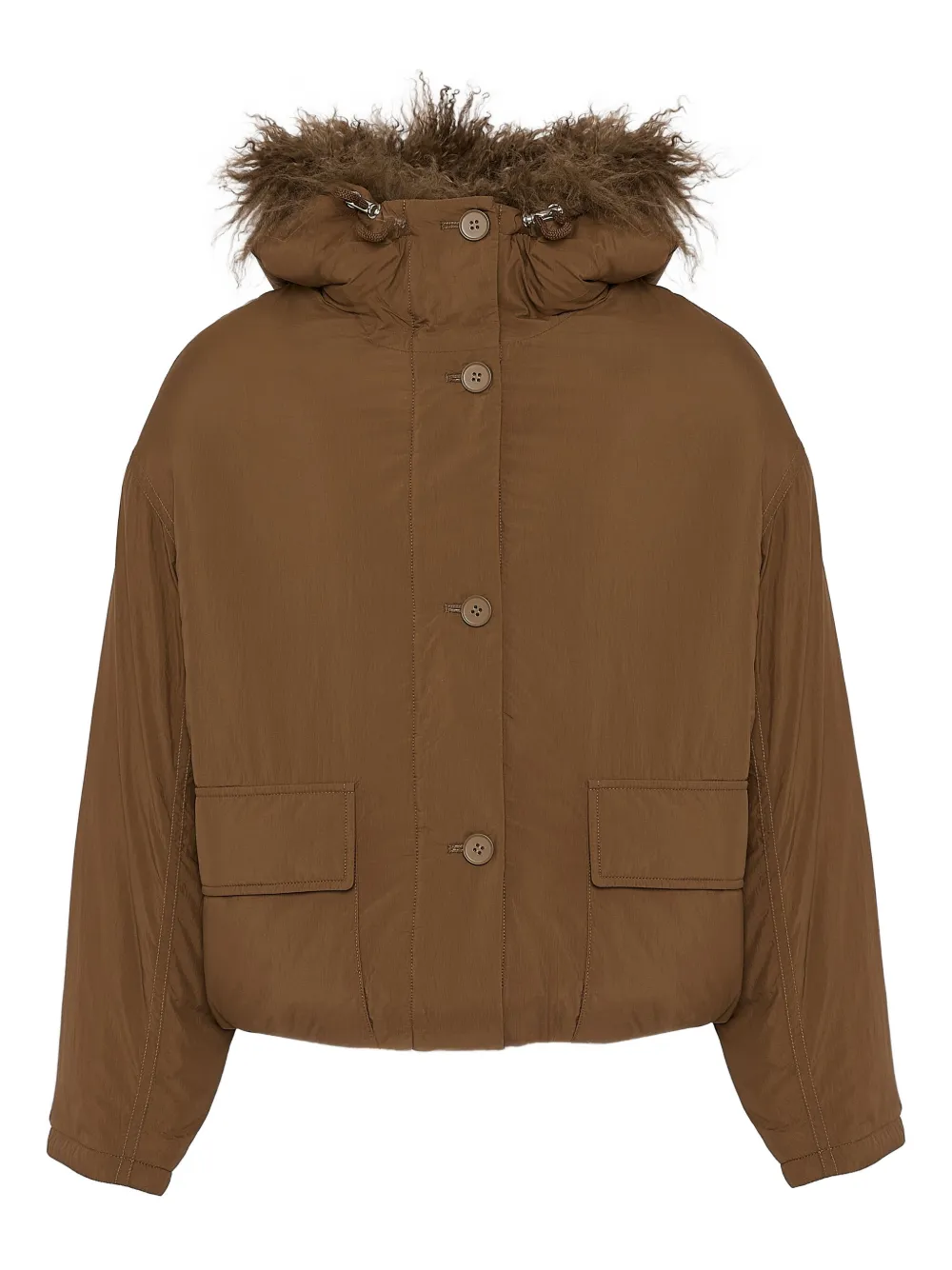 Yves Salomon hooded jacket Bruin