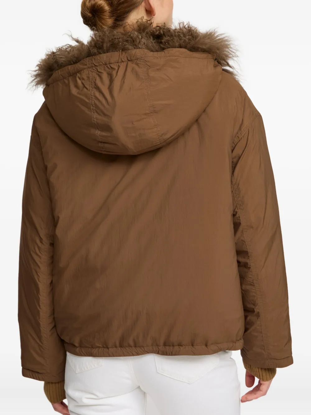 Yves Salomon hooded jacket Bruin