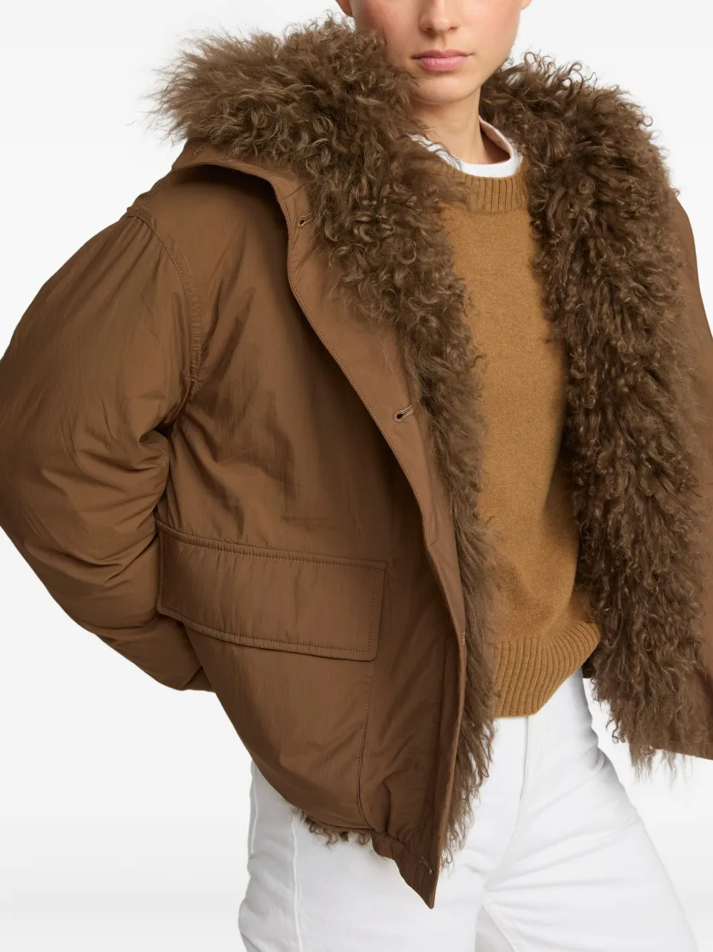 Yves Salomon hooded jacket Bruin