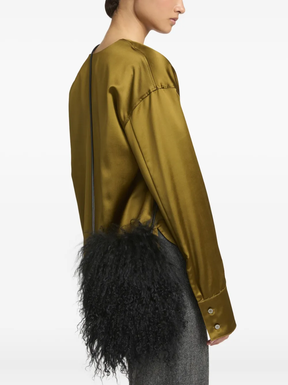 Yves Salomon shearling phone case | Image 2
