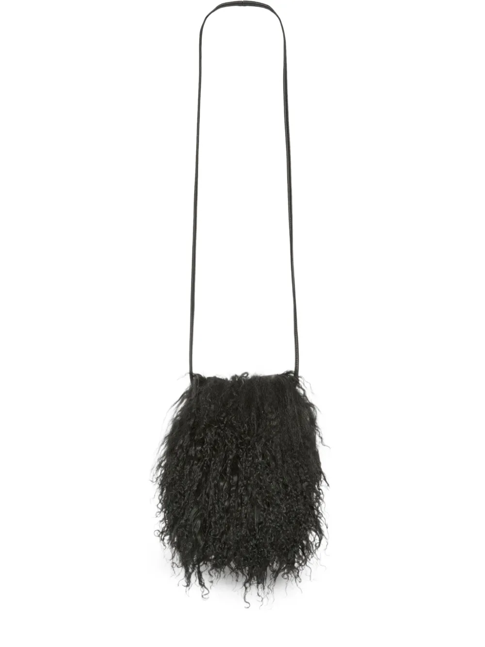 Yves Salomon shearling phone case - Nero