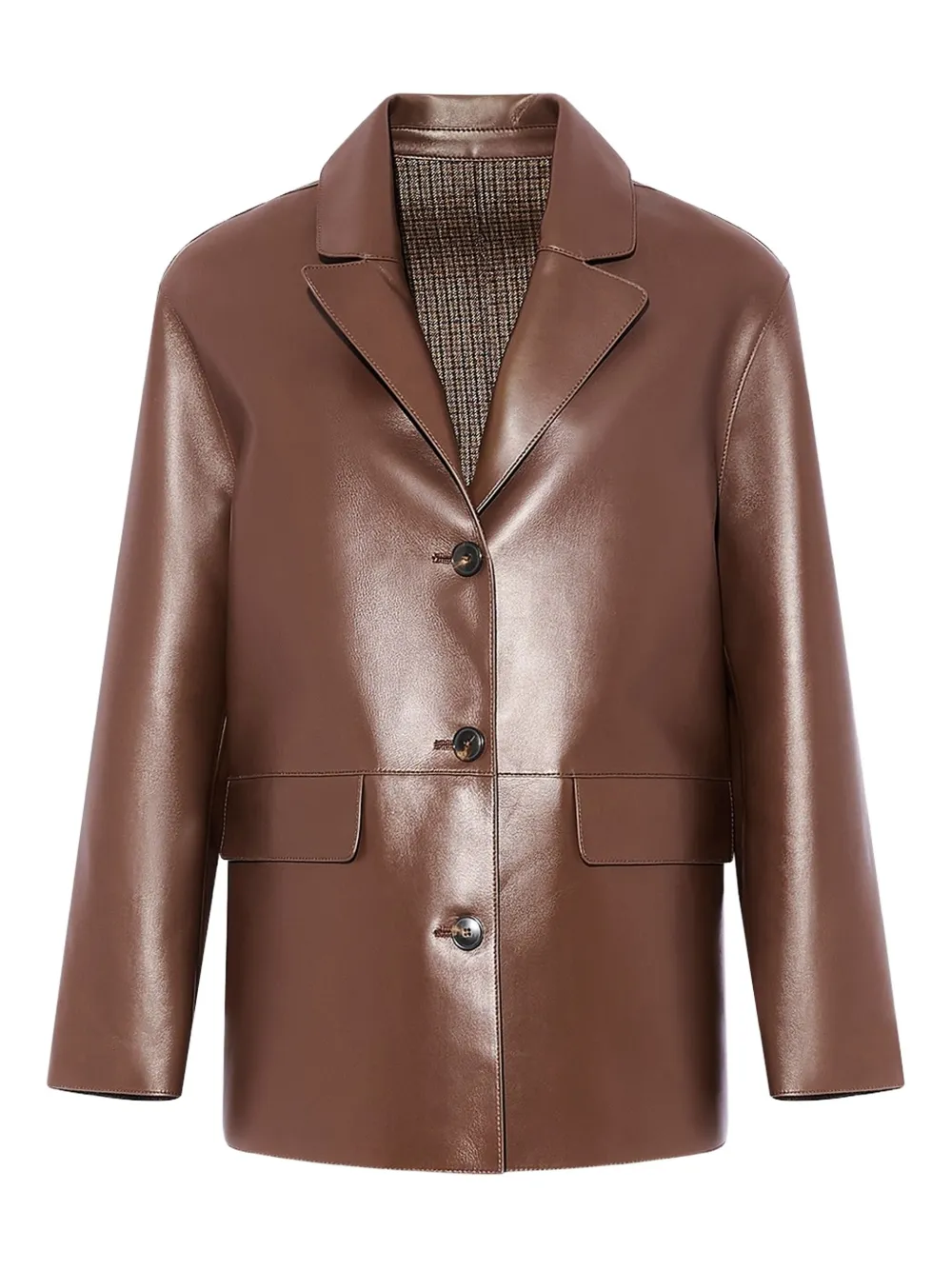 Yves Salomon leather jacket | Brown | Image 1