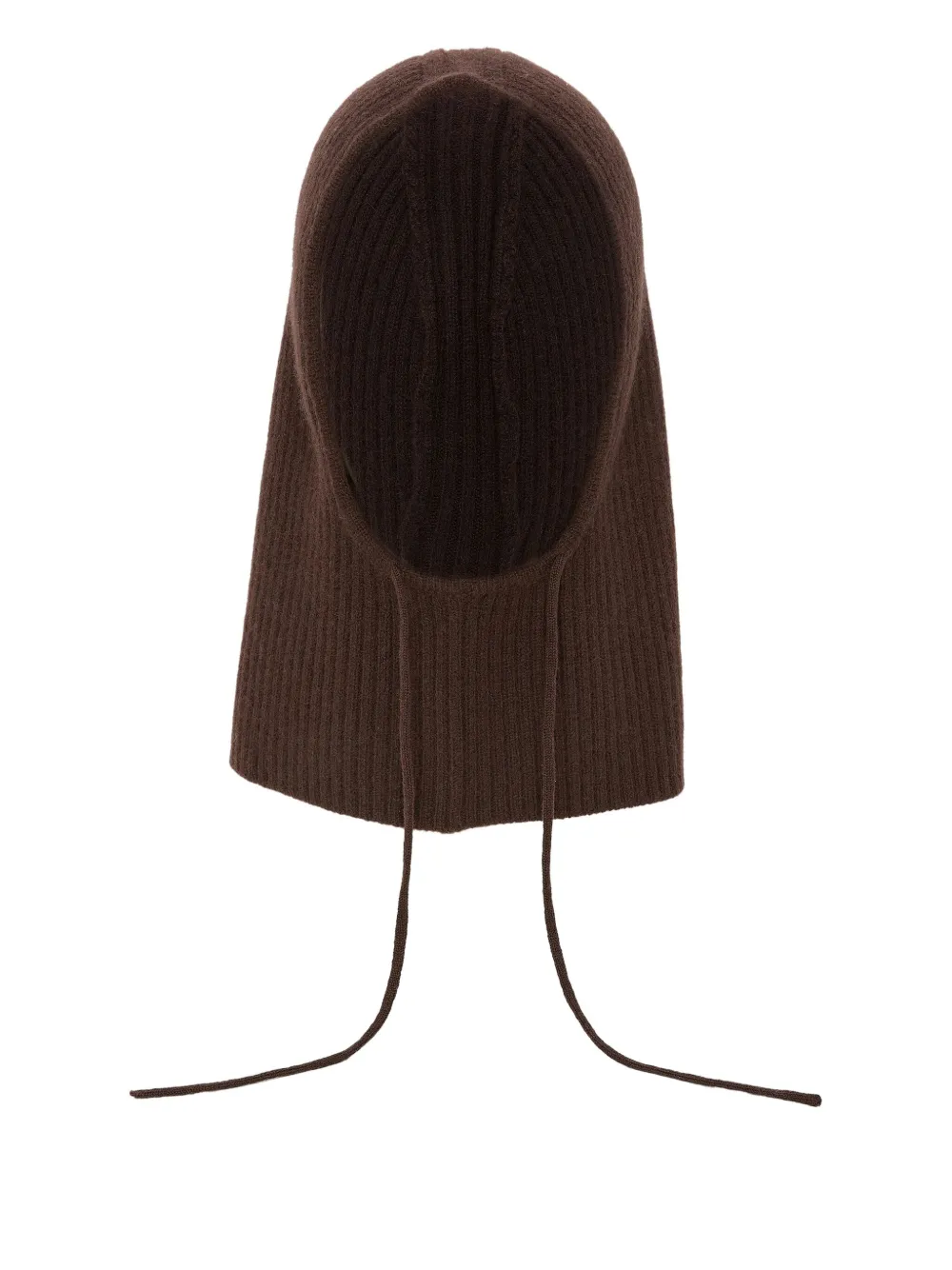 Yves Salomon ribbed cashmere balaclava - Bruin