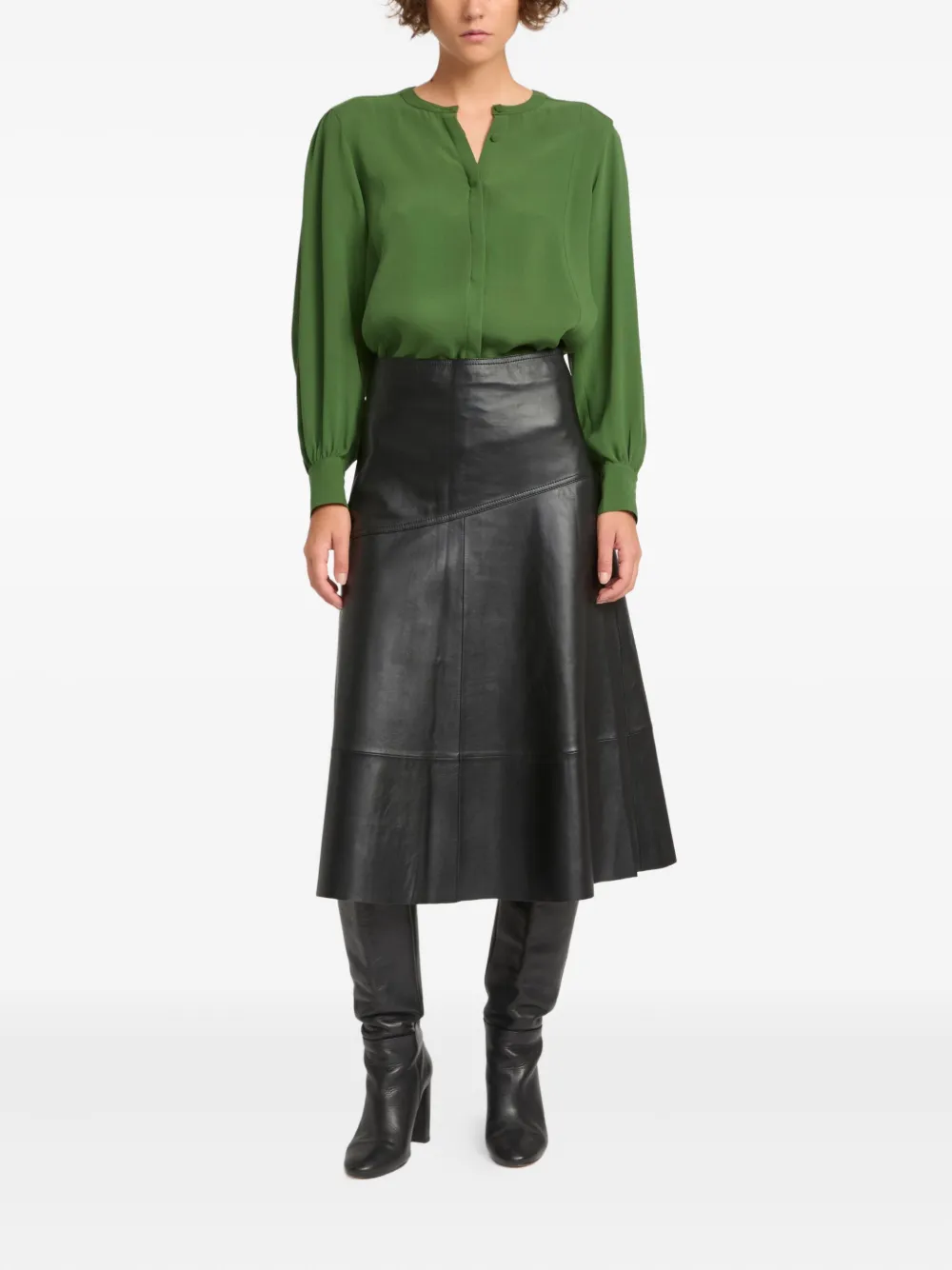 Yves Salomon silk shirt - Groen