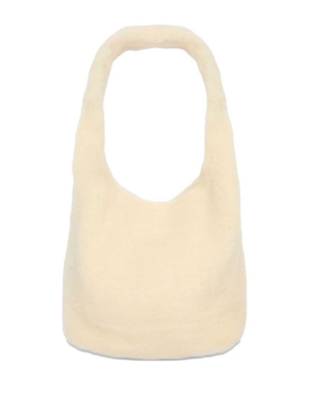 Yves Salomon Curly merino shoulder bag | Neutrals | Image 1