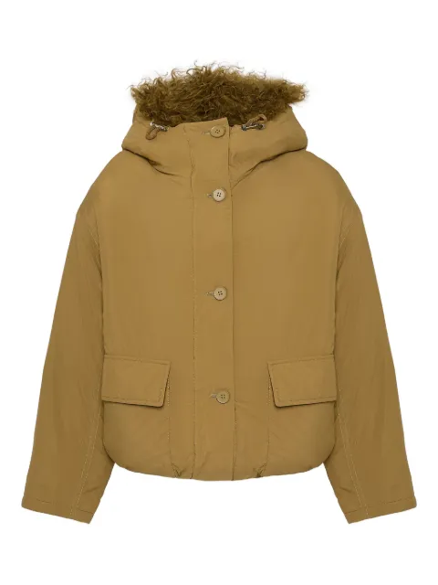 Yves Salomon lambshearling-trimmed down jacket