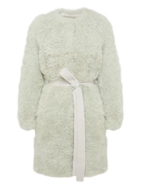 Yves Salomon shearling belted coat
