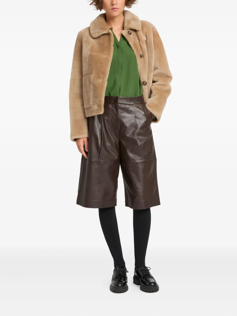 Yves Salomon shearling jacket | Faux Fur & Shearling Jackets | Image 2