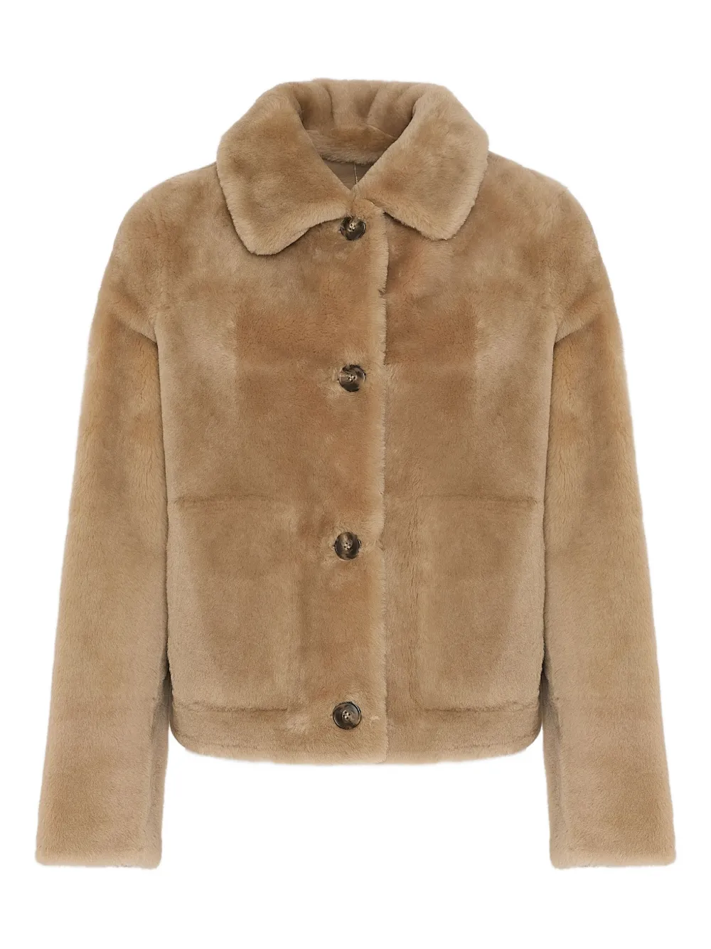 Yves Salomon shearling jacket | Neutrals | Image 1