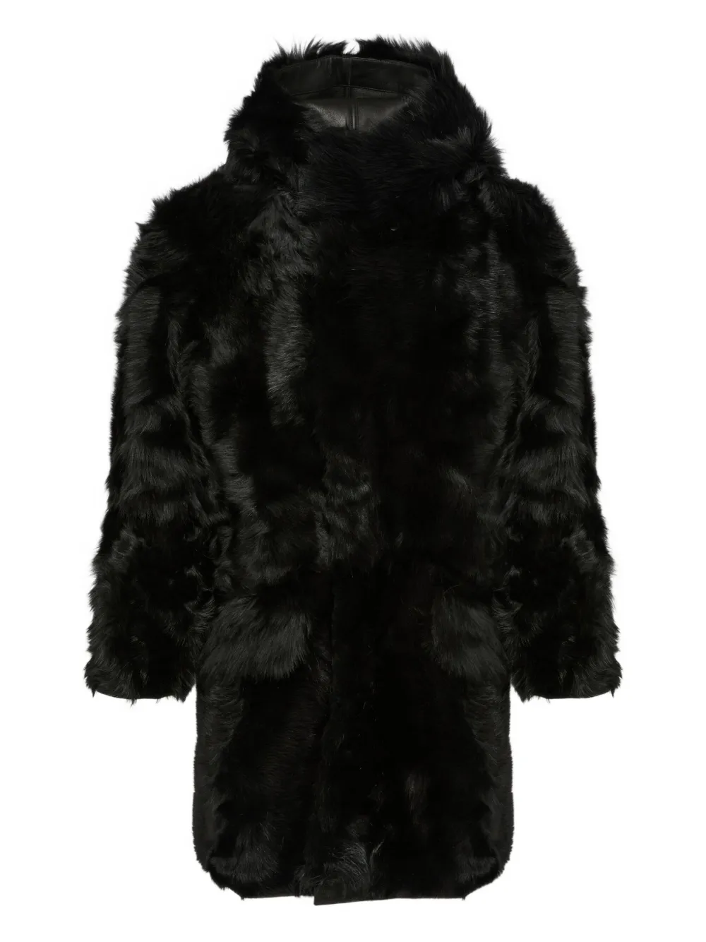 Yves Salomon Toscana lambskin parka coat | Black | Image 1