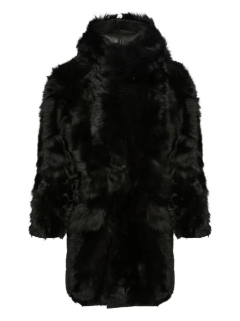 Yves Salomon Toscana lambskin parka coat