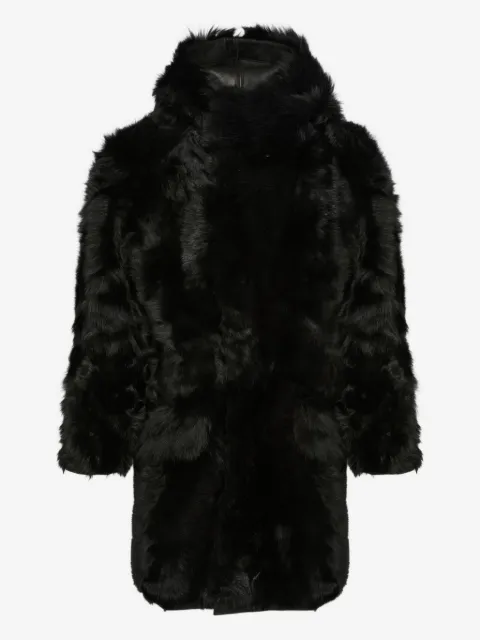 Yves Salomon Toscana lambskin parka coat