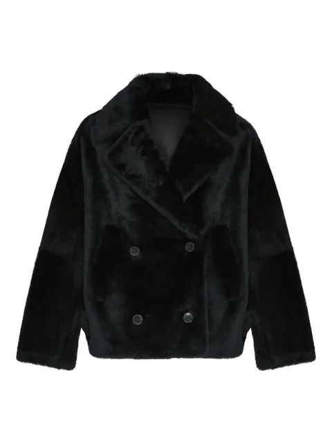 Yves Salomon shearling pea jacket