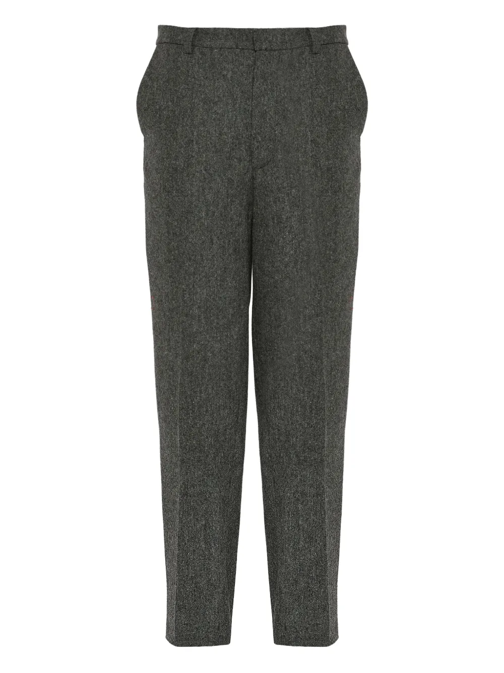 Yves Salomon Tweed straight broek Grijs