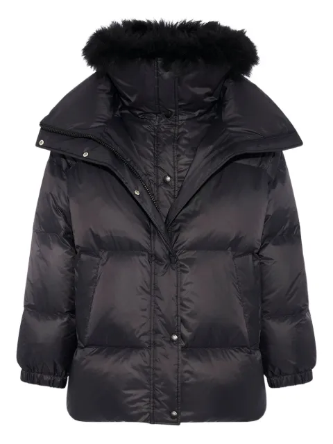 Yves Salomon lambswool-trim puffer jacket