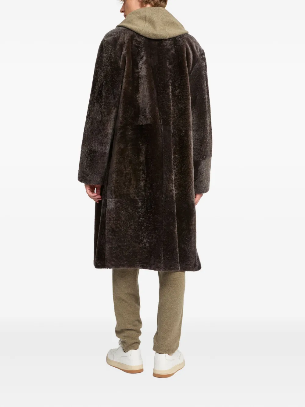 Yves Salomon Jas met dubbele rij knopen Bruin