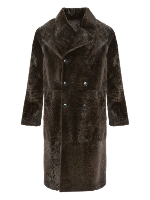 Yves Salomon double-breasted shearling coat