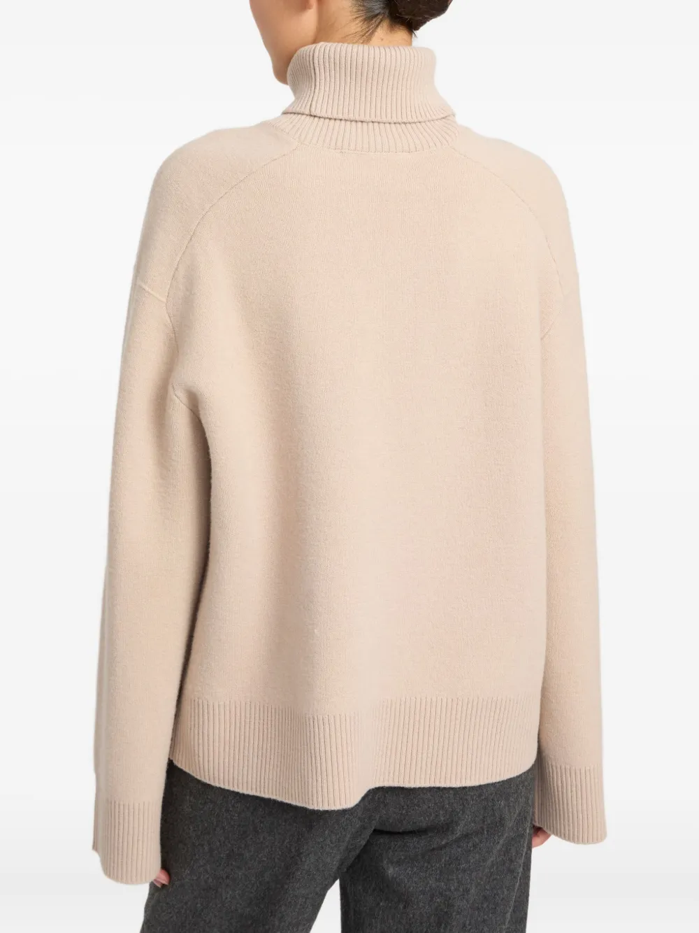 Yves Salomon Gebreide coltrui Beige