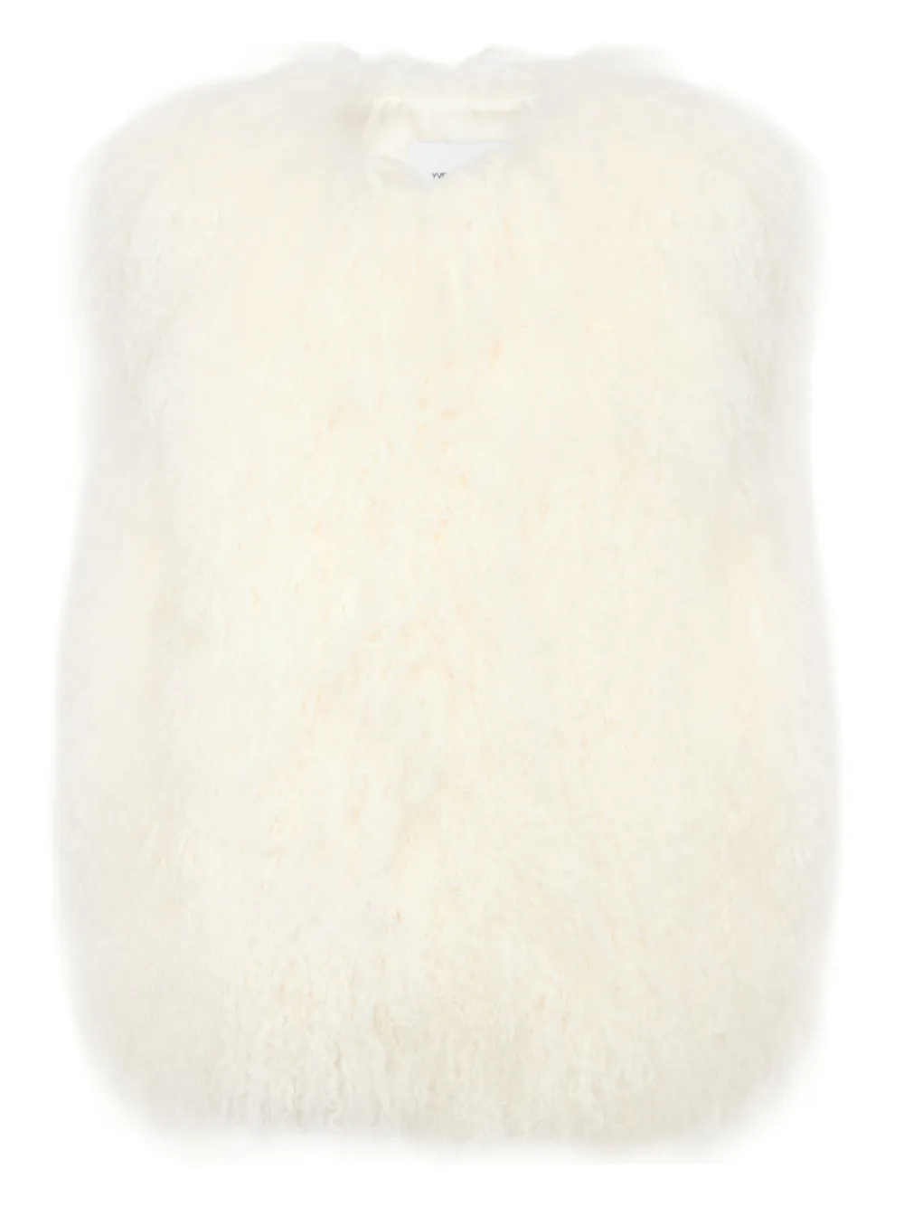 Yves Salomon lambskin gilet | White | Image 1