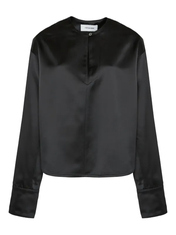 Yves Salomon Wool Blend Blouse in C99