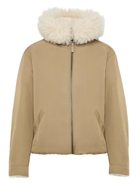 Yves Salomon hooded reversible jacket