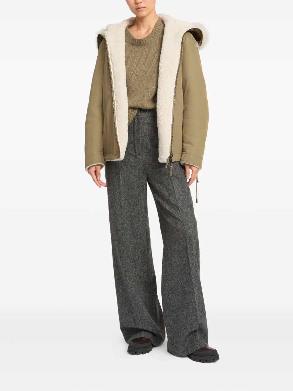 Yves Salomon hooded reversible jacket | Faux Fur & Shearling Jackets | Image 2