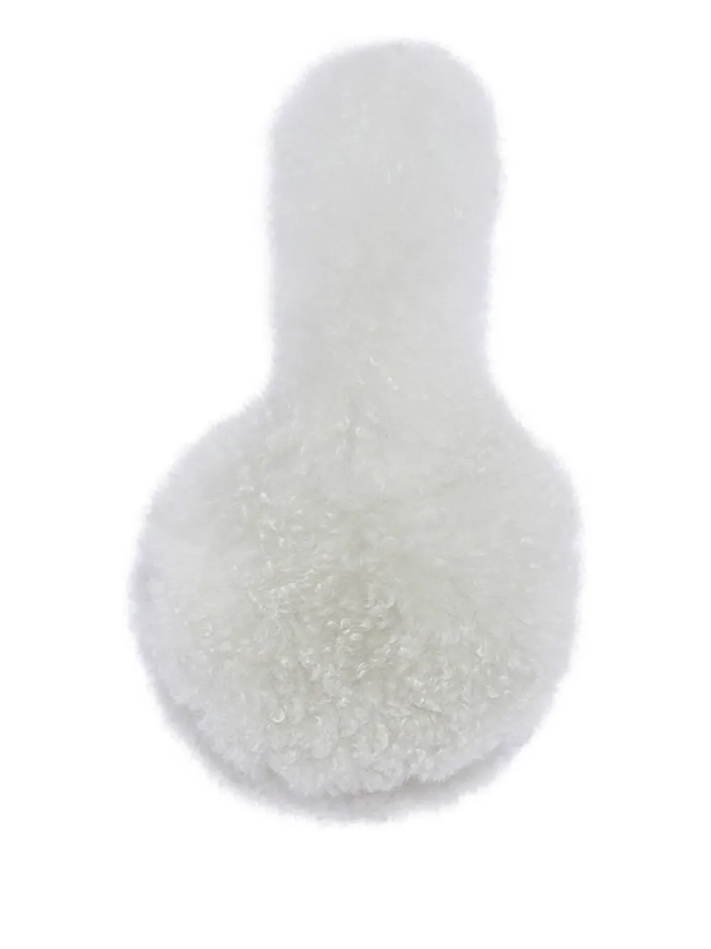 Yves Salomon lamb-shearling earmuffs - Wit