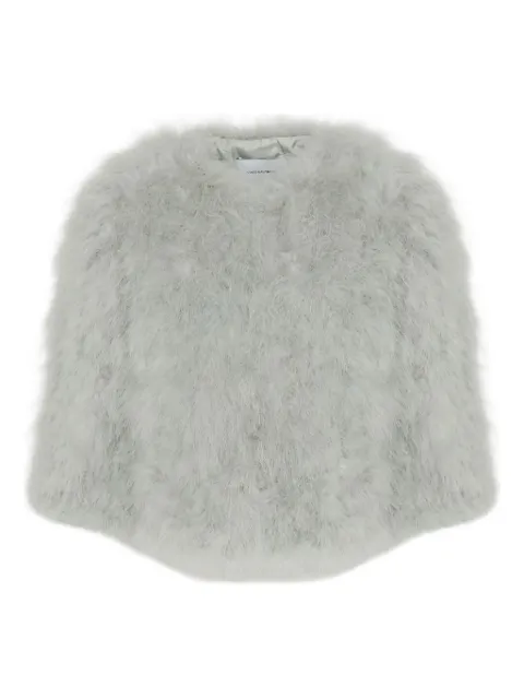 Yves Salomon turkey-feather cropped jacket 