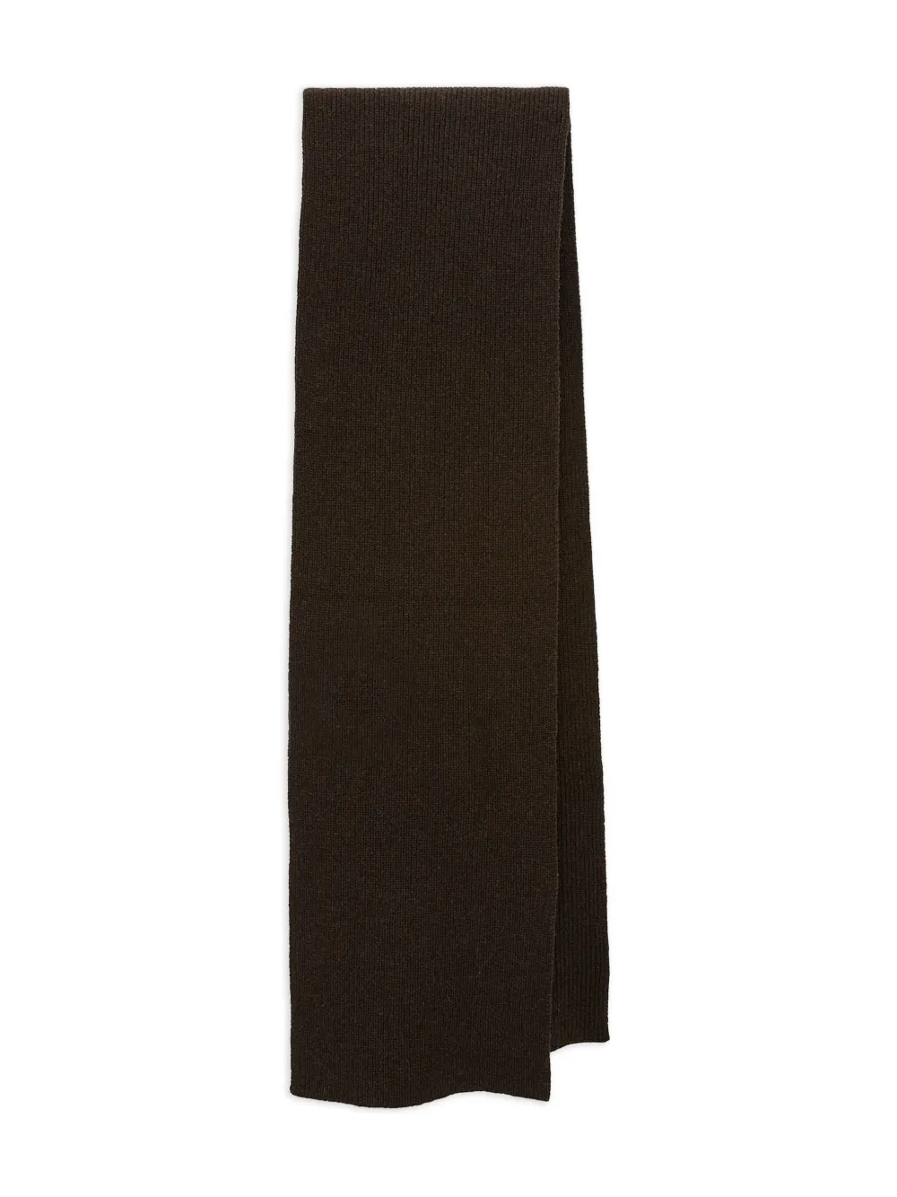 Yves Salomon cashmere thick-knit scarf | Brown | Image 1