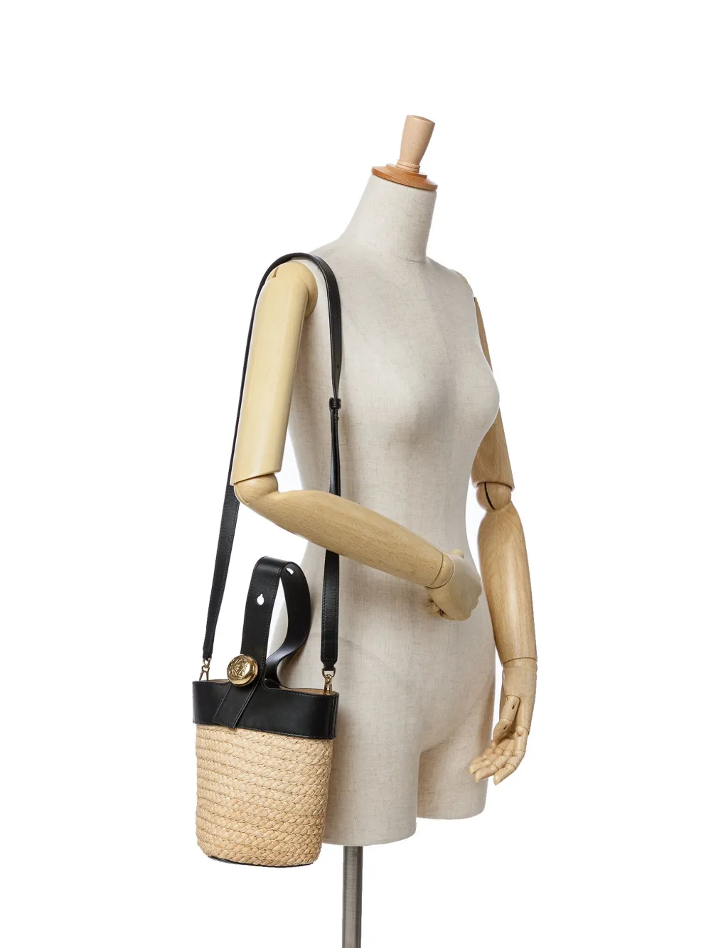 Loewe Pre-Owned 2024 Mini Raffia Pebble Bucket Bag satchel | Pre-Owned | Image 2